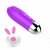 Mini Bullet em Silicone Macio Roxo 12 vibrações Recarregável Controle Remoto Vibration Egg