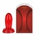 Plug Anal em Jelly medidas 9 X 3,2 cm - Vermelho