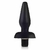 Plug Anal cônico 13 x 4 cm na cor preto - com vibrador multivelocidade - PLUG 20