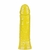 Pênis em Jelly Super Macio e Flexível Amarelo 19,5 x 4 CM