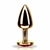 Plug anal em metal com pedra joia anal Dourado - HARD - comprar online