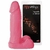 Pênis macio e flexível com Escroto Aroma Morango - 20 x 4,5 cm na cor rosa - comprar online