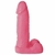 Pênis macio e flexível com Escroto Aroma Morango - 20 x 4,5 cm na cor rosa - comprar online