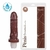 Pênis macio e flexível com Vibrador 17 X 4 cm com Aroma de Chocolate