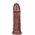 Pênis macio e flexível 17 x 4 cm cor Chocolate