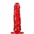 Pênis Realista com ventosa 18 x 4 cm cor Vermelho - comprar online