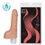 Pênis macio e flexível com Vibrador 16,5 x 3,5 cm cor Bege