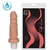 Pênis macio e flexível com Vibrador 18 x 4 cm cor Bege