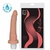 Pênis macio e flexível com Vibrador 18 x 3,5 cm cor Bege