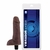 Pênis em cyberskin com Vibrador cor Chocolate 16,5 x 3,5 cm