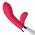 Vibrador em Silicone c/ Plug Lateral - 2 Motores 10 Velocidades - Pink