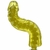 Pênis aromatizado Abacaxi slin style - 18 x 2,5 cm na cor amarela translúcida - em gel