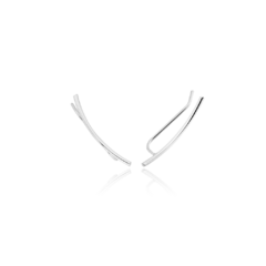 Brinco Ear Cuff Liso de Prata 925 na internet