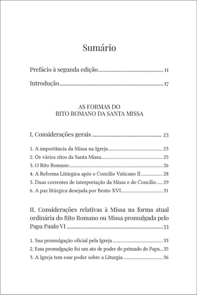 Considerações sobre as formas do rito romano da Santa Missa_imagem