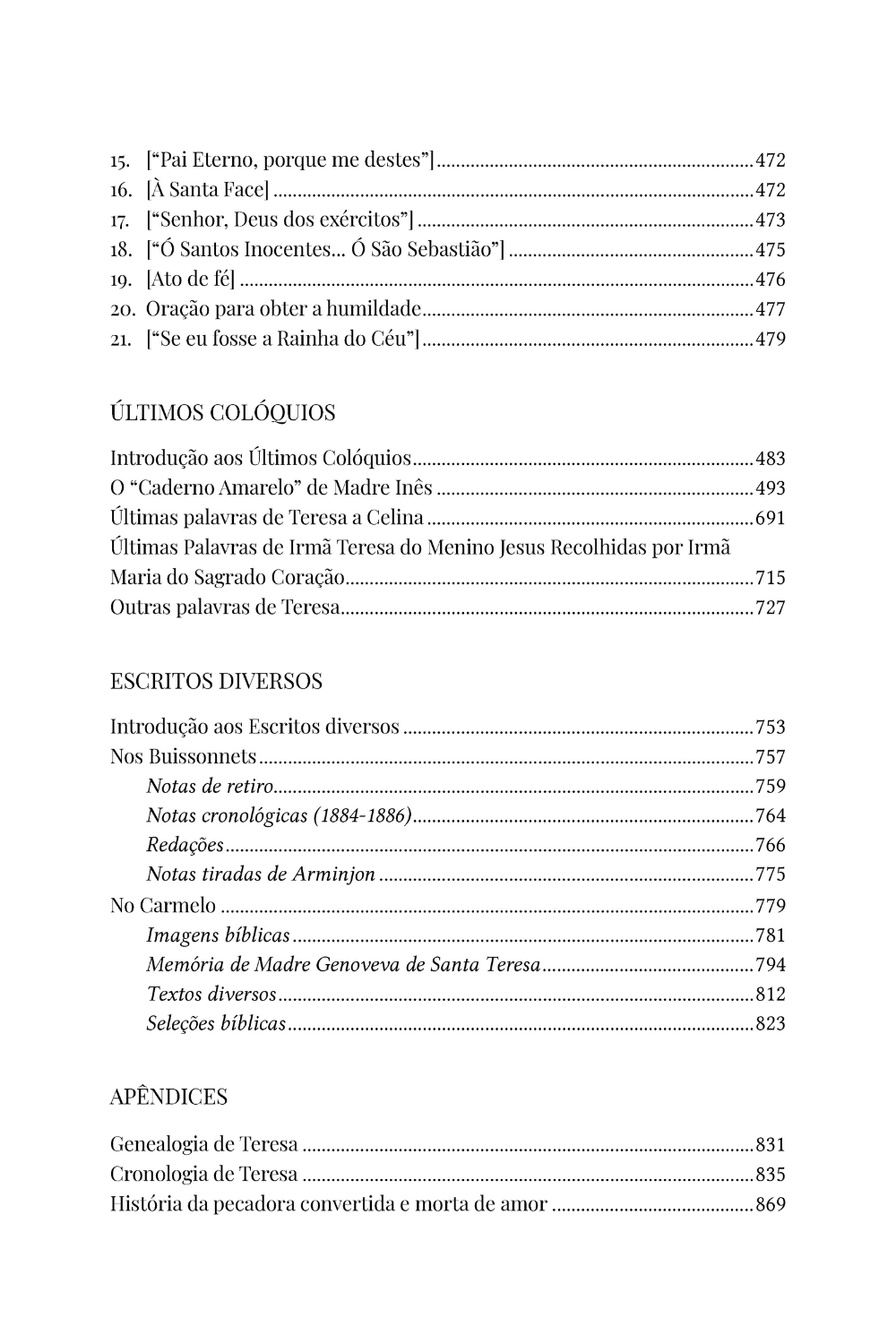 Obras completas de Santa Teresinha do Menino Jesus (02 tomos) - Edição crítica - comprar online