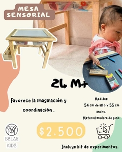 Mesa sensorial Montessori. Belar Kids - Eco Valendrina