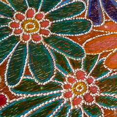 Porta Chaves mandala decorativo floral 5 ganchos Mama Gipsy. na internet