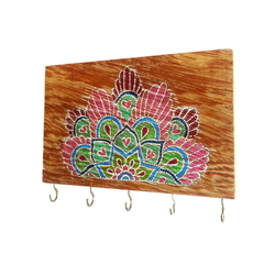 Porta Chaves mandala decorativo 5 ganchos Mama Gipsy - comprar online