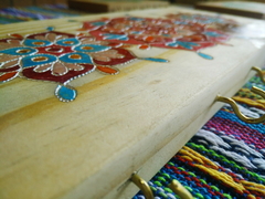 Porta Chaves mandala decorativo 5 ganchos Mama Gipsy Pinus. - loja online