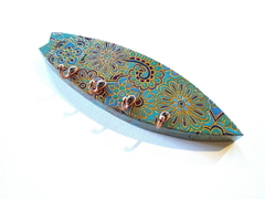 Porta chaves Prancha de surf 4 ganchos Mama Gipsy. - comprar online