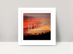 Quadro decorativo com versículo da Bíblia Efésios 6:6 20 cm x 20 cm SOB ENCOMENDA - comprar online