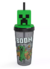 Vaso de Creeper Minecraft con popote