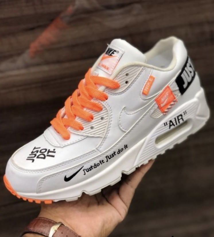 TÊNIS AIR MAX 90 JUST DO IT- BRANCO/LARANJA