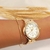 Bracelete Aberto 2 Bolinhas Fino Folheado à Ouro 18k - comprar online