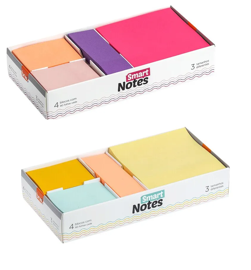 Comprar Post-It Auto-Adesivo Smart Notes Pastel Com 4 Blocos