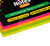 Bloco de notas adesivas - Smart Notes Cube 76 x 76 mm - Neon -200 folhas - BRW - comprar online