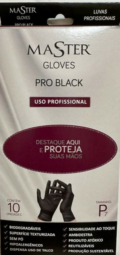 Luvas Master Gloves Pro Black - Uso Profissional