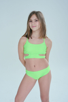 BIKINI LIRA CON LAZO VERDE FLUO