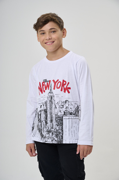 REMERA NEW YORK BLANCA