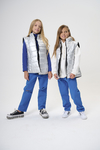 CHALECO PUFFER PLATA