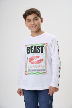 REMERA BEAST BLANCA