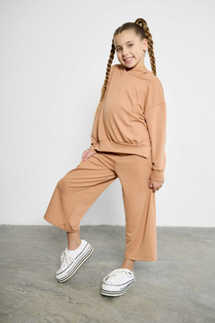 PANTALON ANCHO DUA CAMEL - comprar online