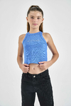 MUSCULOSA ANTI HERO CON TACHITAS AZUL