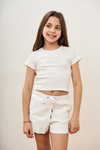 SHORT ECOCUERO BLANCO