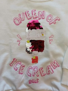 BUZO BEBÉ CON APLIQUE QUEEN OF ICE CREAM en internet