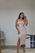 Vestido Midi Listrado Rosa - loja online