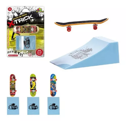 Skate Dedo Infantil 3 Un Presente Fingerboard Lembranca em