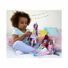 Kit 2 x Barbie Unicórnio Dreamtopia Chifre Rosa e Azul - loja online