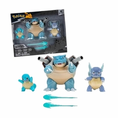 Pokémon Multipack evolução Squirtle, Wartortle e Blastoise - comprar online