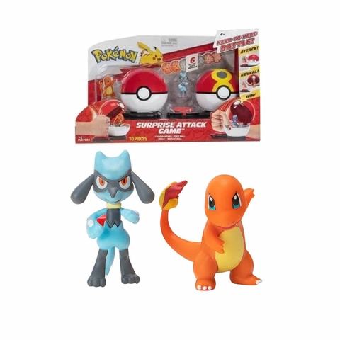 Pokemon Poké Bola Ataque Surpresa Charmander E Riolu