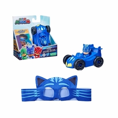 Pj Masks Máscara e Carrinho Menino-Gato Catboy