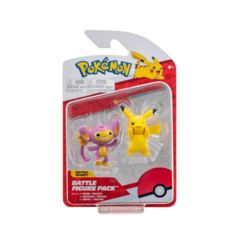 Pokémon Figuras de Batalha Pack c/ 2u Pikachu e Aipom - comprar online