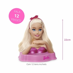 Barbie Styling Head Core Busto de Pentear Fala 12 Frases - loja online