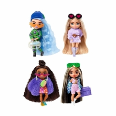 Imagem do Boneca Barbie Extras Minis Loira Roupa Plush Lilás