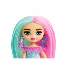 Boneca Barbie Extra Mini Minis Cabelo Azul e Rosa - Mattel - 4Best Play - e-commerce de brinquedos infantis