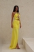 Vestido Feminino Fivelas Amarelo